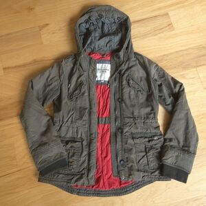 Y2K Vintage Abercrombie & Fitch Quilted Jacket Olive Green